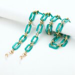 Eyeglass Chain Manufacturer - OEM Custom Amber Acrylic Button Necklace