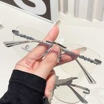 Eyeglasses Manufacturer - OEM Custom Spring Hinge Transparent Rimless