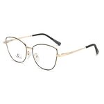 Anti Blue Light Glasses Factory - OEM Custom Retro Pink Red Metal Cat Eye