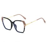 Eyeglasses Factory - OEM Custom Fashion Red Leopard Patchwork Retro