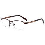 Business Glasses Manufacturer - OEM Custom Ultralight Semi-Rimless Metal