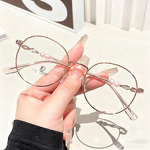Anti Blue Light Glasses Factory - OEM Custom Ultralight Pearl Metal Round