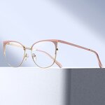Anti Blue Light Glasses Manufacturer - OEM Custom Simple Metal Vintage Cat Eye