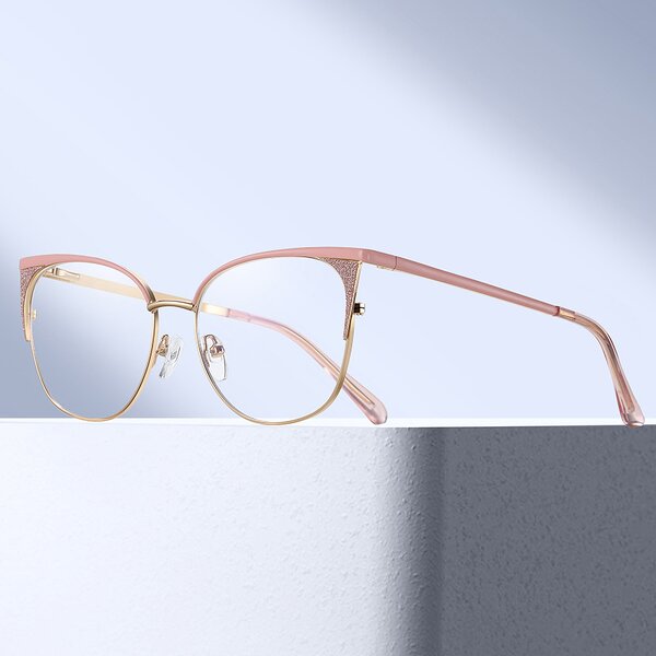 Anti Blue Light Glasses Manufacturer - OEM Custom Simple Metal Vintage Cat Eye