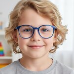 Kids Blue Light Glasses Factory - OEM Custom Silicone Frame Clear Lens