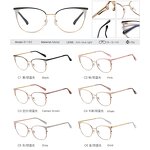 Anti Blue Light Glasses Manufacturer - OEM Custom Simple Metal Vintage Cat Eye