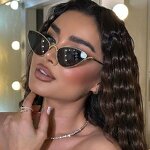 Sunglasses Factory - OEM Custom Cat Eye Luxury Brand Metal