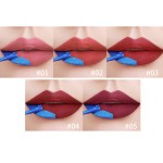 5 Colors Peel Off Lip Gloss Amazing Non-Stick Cup Matte Velvet Liquid Lipstick Waterproof Lasting Tear-Off Red Lip Tint Makeup