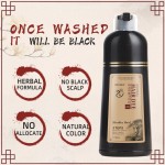 Fast Darkening Hair Dye  Wash White to Black in 5 Minutes One Black Shampoo Herbal Plant
