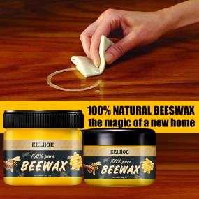 Natural Beeswax Furniture Care Polishing Waterproof Anti-cracking Brightening Wood Floor Maintenance Beeswax