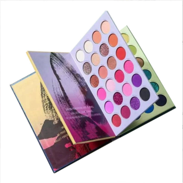 Popular 72 Color Three-dimensional Eye Shadow Disc Pearl Book Eye Shadow Long Lasting Waterproof Matte Eye Shadow Palette