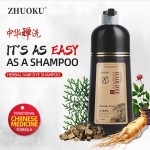 Fast Darkening Hair Dye  Wash White to Black in 5 Minutes One Black Shampoo Herbal Plant