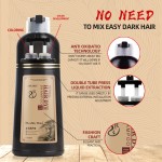 Fast Darkening Hair Dye  Wash White to Black in 5 Minutes One Black Shampoo Herbal Plant