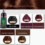 Black Hair Dye Permanent Lasting Wholesale Chinese Organic   Herbal Hair Color Shampoo