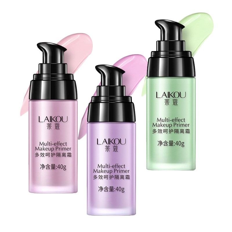 Base Cream Three-color Red, Green and Purple, Base Moisturizing Natural Makeup, Makeup Primer