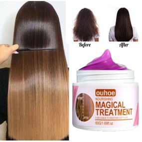 Best-Selling Keratin Herbal Hair Cream Mask Quick Repair and Nourishment No Steaming Required Makes Hair Smooth and Soft