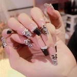 手工佩戴指甲贴片批发破碎钻石爱温暖精灵指甲贴片完成辣女孩指甲贴片