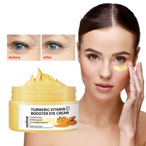 Hot Hot Turmeric Vitamin C Repair Eye Cream Fade Eye Bags Dark Circles Moisturizing Eye Cream Wholesale Price 30g
