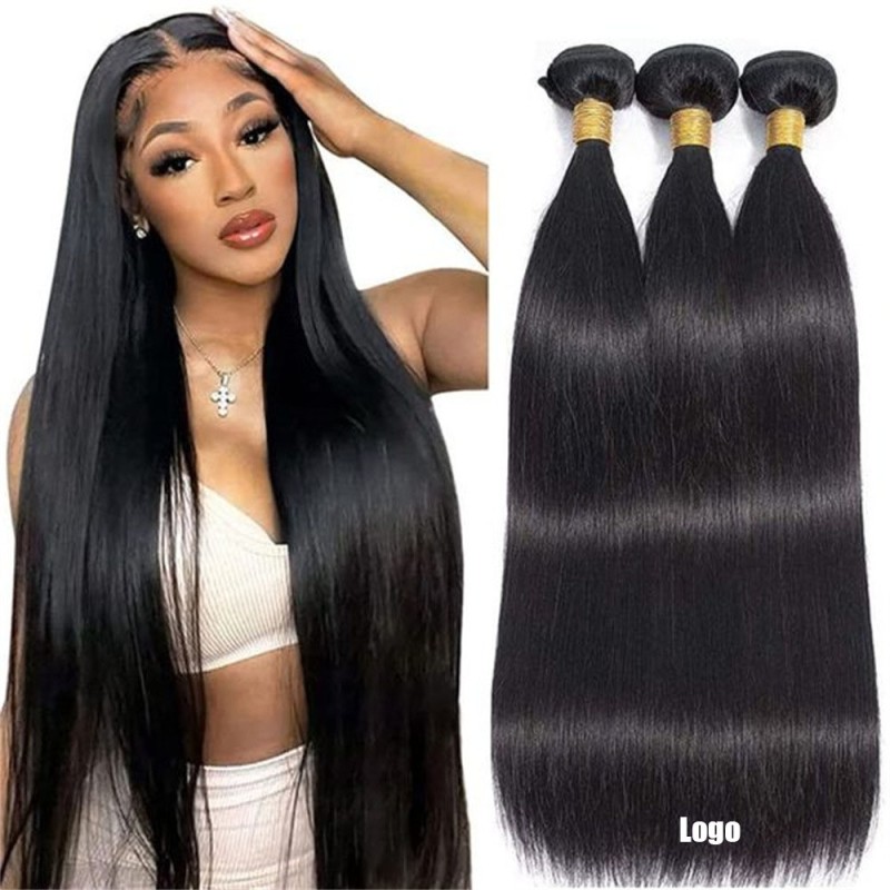 Wholesale 10-30inches100% Human Braided Hair Curtain Black Straight Hair Women Europe, America and Africa Hot Spot