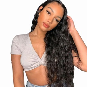 European and American Popular Wig Women's Split Black Long Curly Hair Corn Perm African