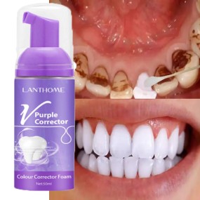 Hot  Sales of Purple Teeth Mousse Teeth Whitening  Fresh Breath Toothpaste to Remove Teeth Yellow Wholesale Price