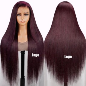 Wholesale 13*4 Front Lace 26inches   Wig 100% Human Wig Straight Hair Long Hair Head Set Europe and the United States Hot