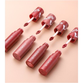 Lip Mud Matte Face Lip and Cheek Dual-use Foundation Make-up Powder Blusher Lipstick air Lip Color Non Stick Cup