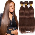 Wholesale 10-24inches 100% European Hair Chocolate Brown Straight Natural Pliable for Africa and the United States Hot Spot