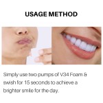 Multi-Purpose Teeth Whitening Mousse Effectively Removes Yellow Plaque Smoke Stain Freshens Breath-Color Corrector Accessory