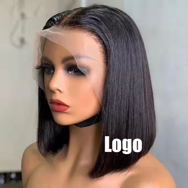 Wholesale 10 Inches Short BOB Wig  HD Transparent Lace Headpiece Brazilian, Vietnamese Best Sellers in Europe, America,  Africa