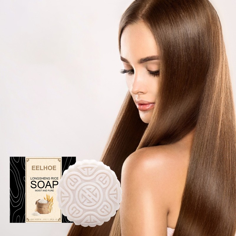 Rice Water Shampoo Soap Flower Soap Shampoo Nourishing Hair Care Hair Fury Care Soap