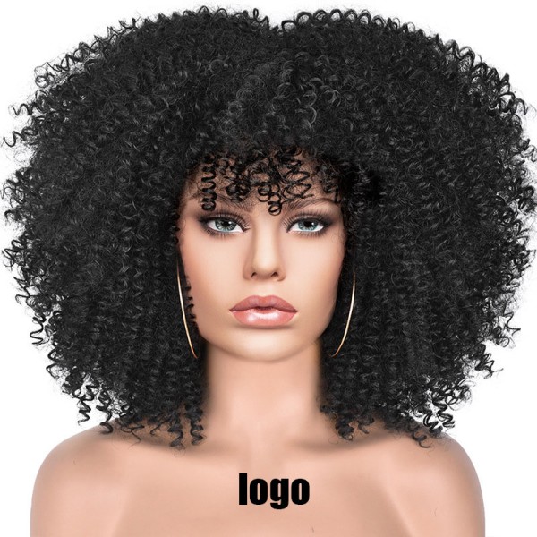 Cheap Wig Female Short Curly African Curly European and American Afro Style Wig