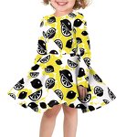 Kids Party Dresses Factory - OEM Wholesale Cartoon Cherry Design Pink Luxury Print