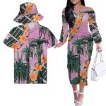 Couple Outfit Women Dresses Manufacturer - OEM Sublimation Print Fisherman Hats Samoan