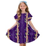 Girls Pleated Ruffle Skirt Manufacturer - OEM Maile Mokihana Customization High Quality Stretch