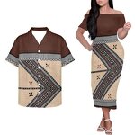 Polynesian Clothing Manufacturer - OEM Polynesian Tribal Hawaiian Pink Hibiscus Flower