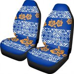 Interior Deco Items Factory - OEM Print on Demand Polynesian Tribal Blue Frangipani