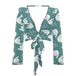 Beach Sun-protective Coat Factory - OEM Print on Demand Short Hang Loose Sexy Cropped