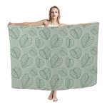 Beach Towel Swimsuit Cover Factory - OEM Print on Demand Taro Leaves Custom Hot-selling