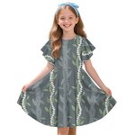 Girls Pleated Ruffle Skirt Manufacturer - OEM Maile Mokihana Customization High Quality Stretch