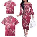 One Shoulder Dress Factory - OEM Elegant Custom Polynesian Tribal Wholesale Dresses