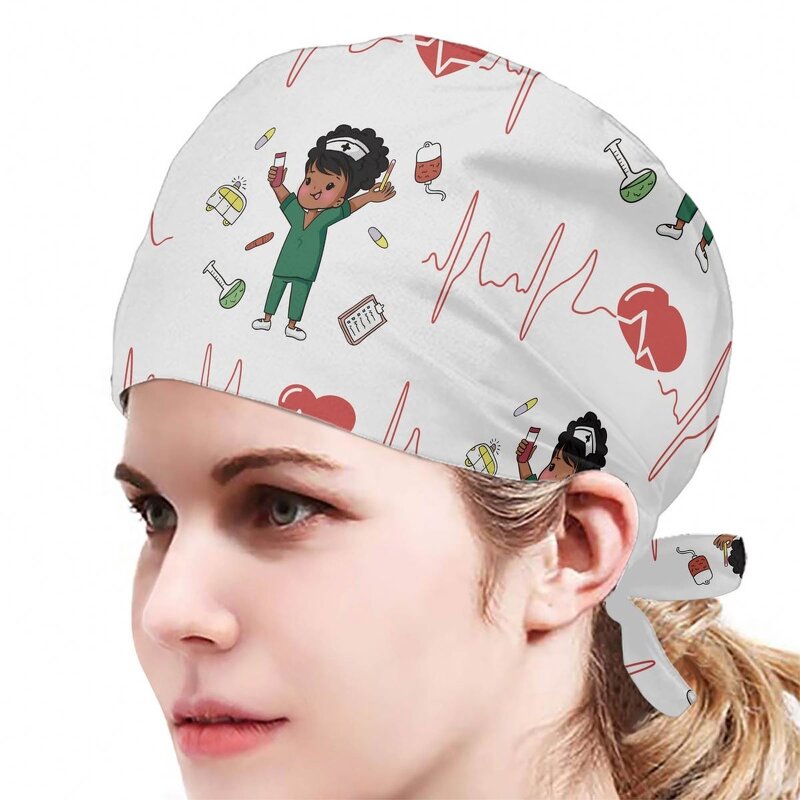 Surgical Scrub Head Caps Factory - OEM Custom Logo Nursing Hat Ponytail Holder Hospital
