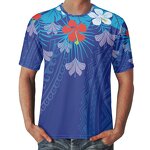 Street Wear Top Factory - OEM Print on Demand Polynesian Hibiscus Comfortable Sports
