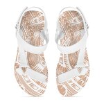 Beach Sandals Manufacturer - OEM Summer Open Toe Polynesian Tapa Samoan Tribal Print