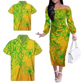 One Shoulder Dress Factory - OEM Elegant Custom Polynesian Tribal Wholesale Dresses