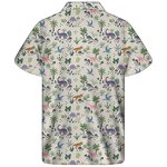 Dinosaur Design Shirt Manufacturer - OEM Custom Print Cuban Guayabera Turn-Down Collar