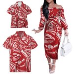 New Spring Casual Dresses Manufacturer - OEM Matching Shirt Family Outfit Polynesian