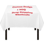 Protective Cloth Manufacturer - OEM Custom Polyester Rectangle Print on Demand Soft