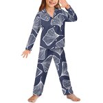Children's Pajama Set Manufacturer - OEM Trending Custom Colorful Ginkgo Leaf Print