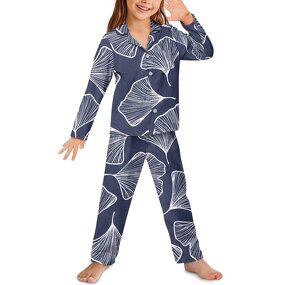 Children's Pajama Set Manufacturer - OEM Trending Custom Colorful Ginkgo Leaf Print